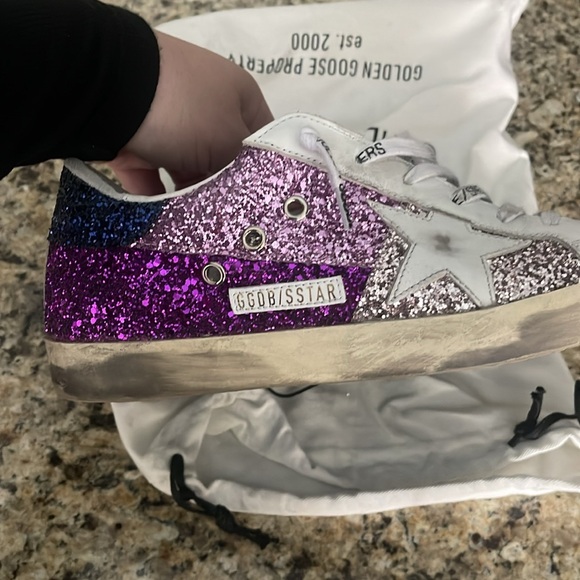 Golden goose all star multi glitter as pictured worn gently a handful of times - Picture 2 of 13